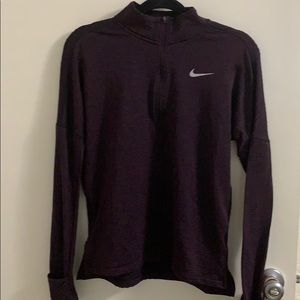 Dark Purple Nike Dri-fit running pullover